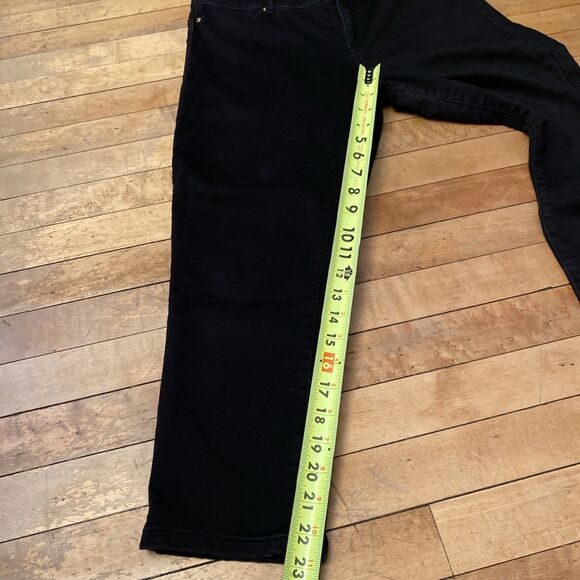 Juicy Couture Jeggings Women’s Size 12 Black Stretch Mid Rise Cropped - Picture 4 of 9